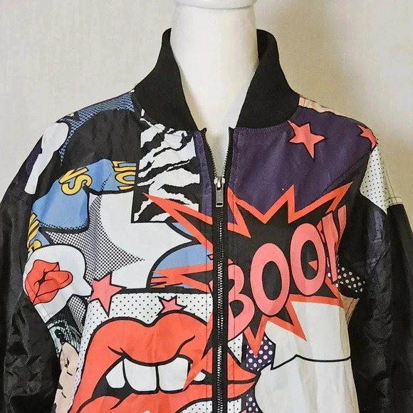 Screenshot Mens Urban Animated NYC Fashion Windbreaker SZ 2X - Picture 2 of 11